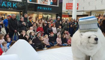 Bjorn the Polar Bear spreads Christmas joy across Camberley
