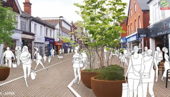 Camberley High Street improvement funding approved by Enterprise M3 LEP