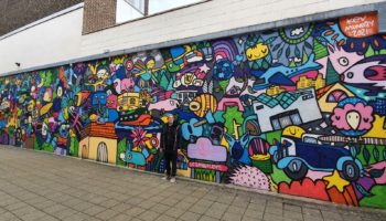 The Square Camberley unveils brand new colourful mural